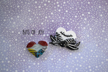 Load image into Gallery viewer, Jack &amp; Sally Pumpkins &amp; Hearts Magnet Set