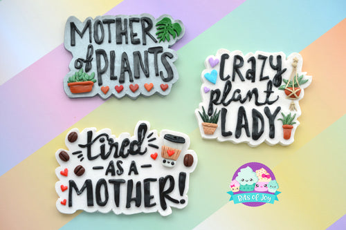 Large Hand Lettering Magnets-Mom Edition