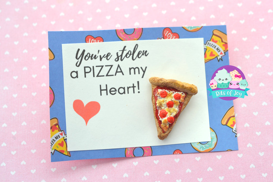 Pizza Valentine's Pun Card
