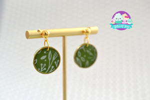 Limited Edition Resin & Clay Mixed Metal Earrings