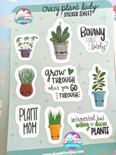 Load image into Gallery viewer, Crazy Plant Lady Sticker Sheet Combo