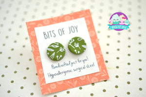 Limited Edition Resin & Clay Mixed Metal Earrings