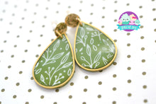 Load image into Gallery viewer, Limited Edition Resin &amp; Clay Mixed Metal Earrings