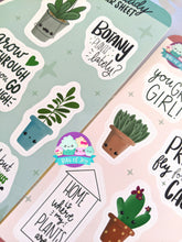 Load image into Gallery viewer, Crazy Plant Lady Sticker Sheet Combo