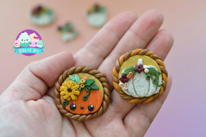 Fall Pumpkin Magnets & Pins