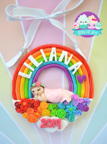 Rainbow Baby Ornament