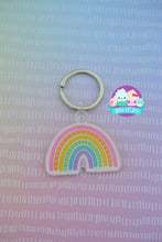 Load image into Gallery viewer, Acrylic Rainbow Keychain