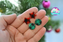 Load image into Gallery viewer, Buffalo Plaid Studs