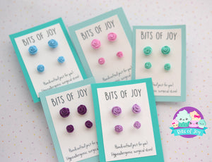 Mommy & Me Rose Studs
