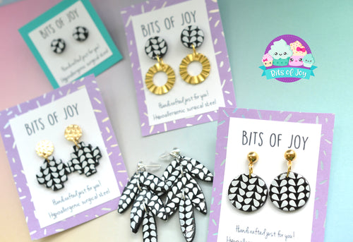 Skillshare Class Silkscreen Earrings!