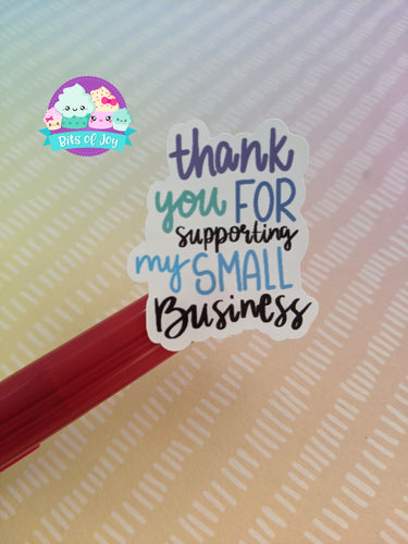 Thank you for Supporting my Small Business Digital Sticker File