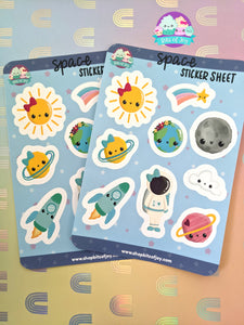 Space Cuties Sticker Sheet