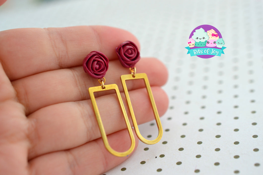 You're a Beauty Gold Rose Studs