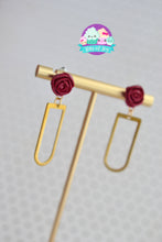 Load image into Gallery viewer, You&#39;re a Beauty Gold Rose Studs
