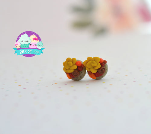 Succulent & Florals Fall Studs