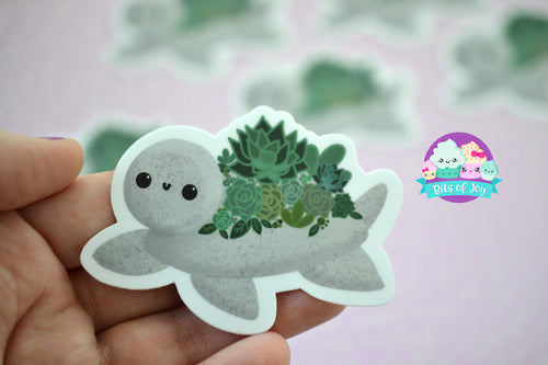 Succulent Turtle Sticker