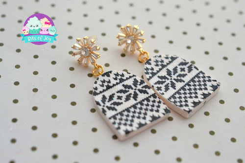Holiday Sparkle Sweater Silkscreened Studs