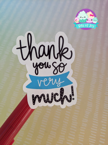 Thank You So Very Much! Digital Sticker File