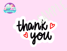 Load image into Gallery viewer, Simple Thank You Digital Sticker File