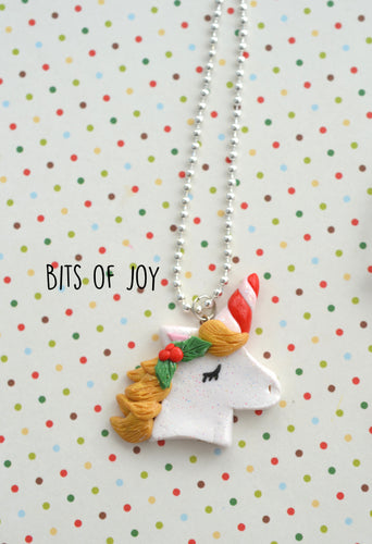 Dreamy Christmas Unicorn Necklace