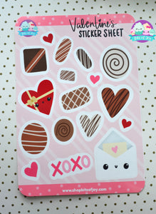 Valentine's Day Chocolates Sticker Sheet