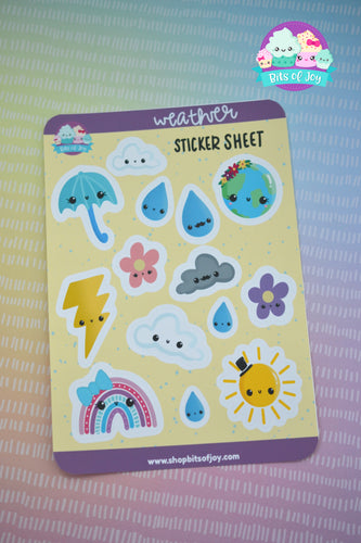 Weather Sticker Sheet