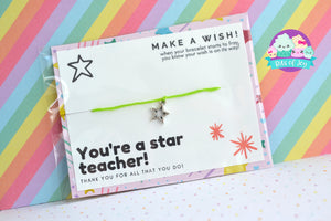 Star Teacher Wish Bracelet